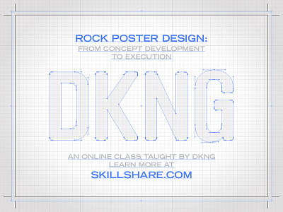 DKNG is Teaching an Online Class! class dan kuhlken dkng grid nathan goldman nodes poster process skillshare vector