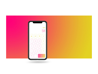 Daily UI :: 004 / Calculator calculator dailyui dailyui004 gradient uidesign visualdesign