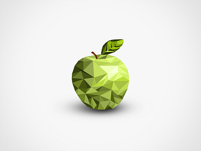 Geometric Apple Illustration