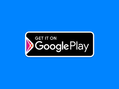 Google Play badge rethought badge button concept flat google idea minimal new play simple