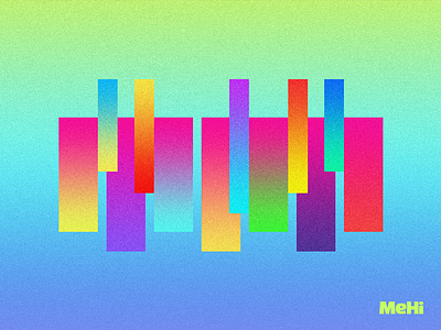 Psychedelic Shapes - Day #4 bright circle colorful geometric gradient joyful magic mehi minimal psychedelic