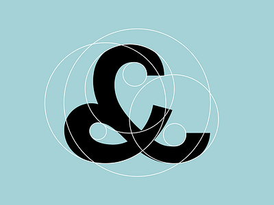 Ampersand ampersand circle contrast design display flat font letter minimal type typeface