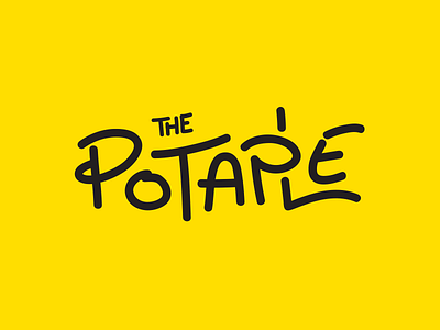 potaple logo comic doodle line logo minimal outline