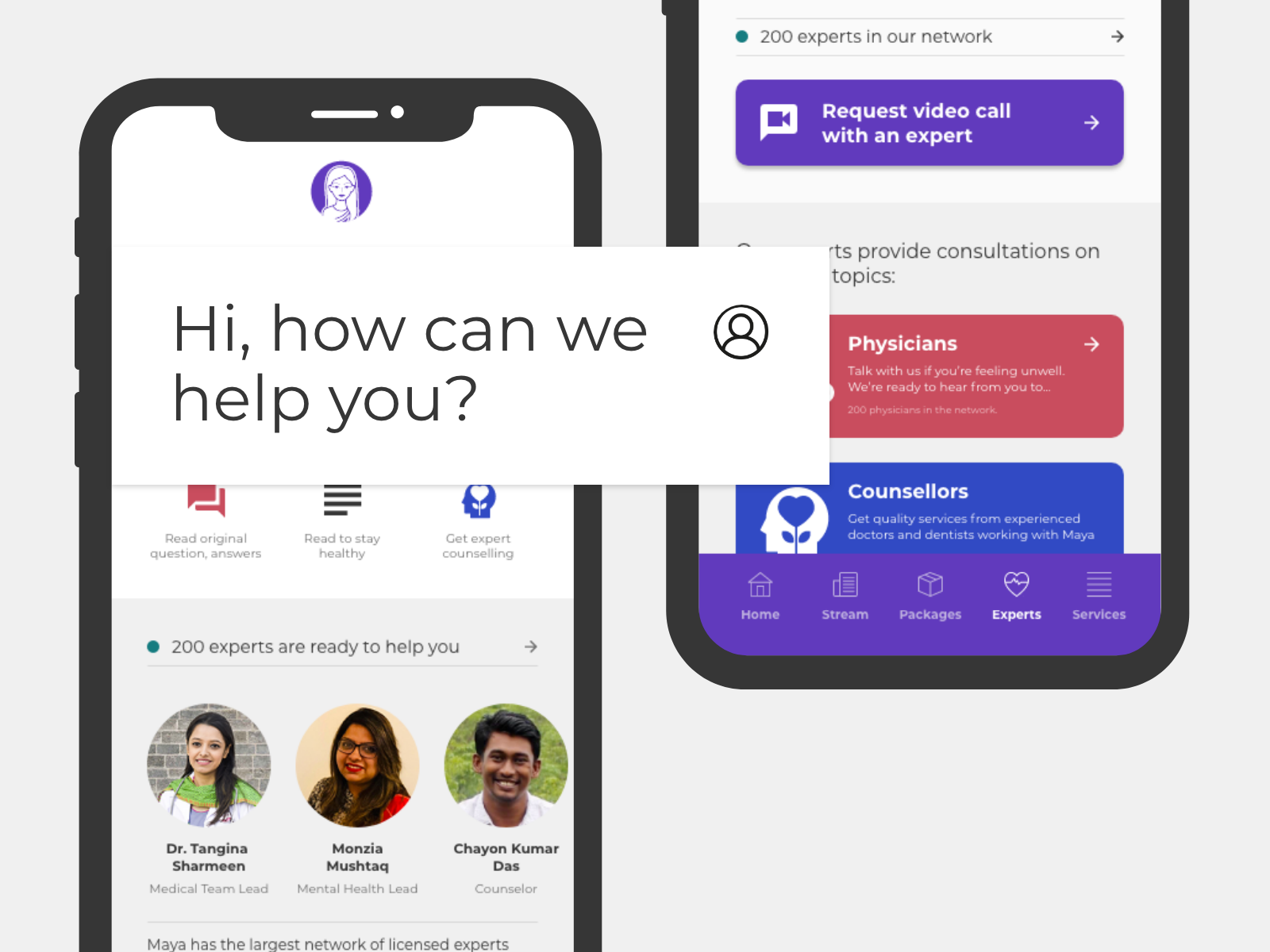 MAYA FOR ANDROID MEDICAL APP visual data 2