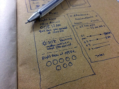 Crafting New Design app design drawing line paper pen planning work