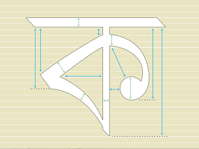 Spaces in ক bangla design space type typography