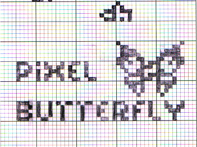 Pixel Butterfly butterfly fun line pencil pixel