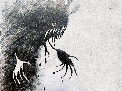 The Monster Inside drawing game illustration monster pencil