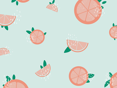 Grapefruit background adobe illustrator background citrus colorful design fruit grapefruit illustration juice orange pattern summer vector