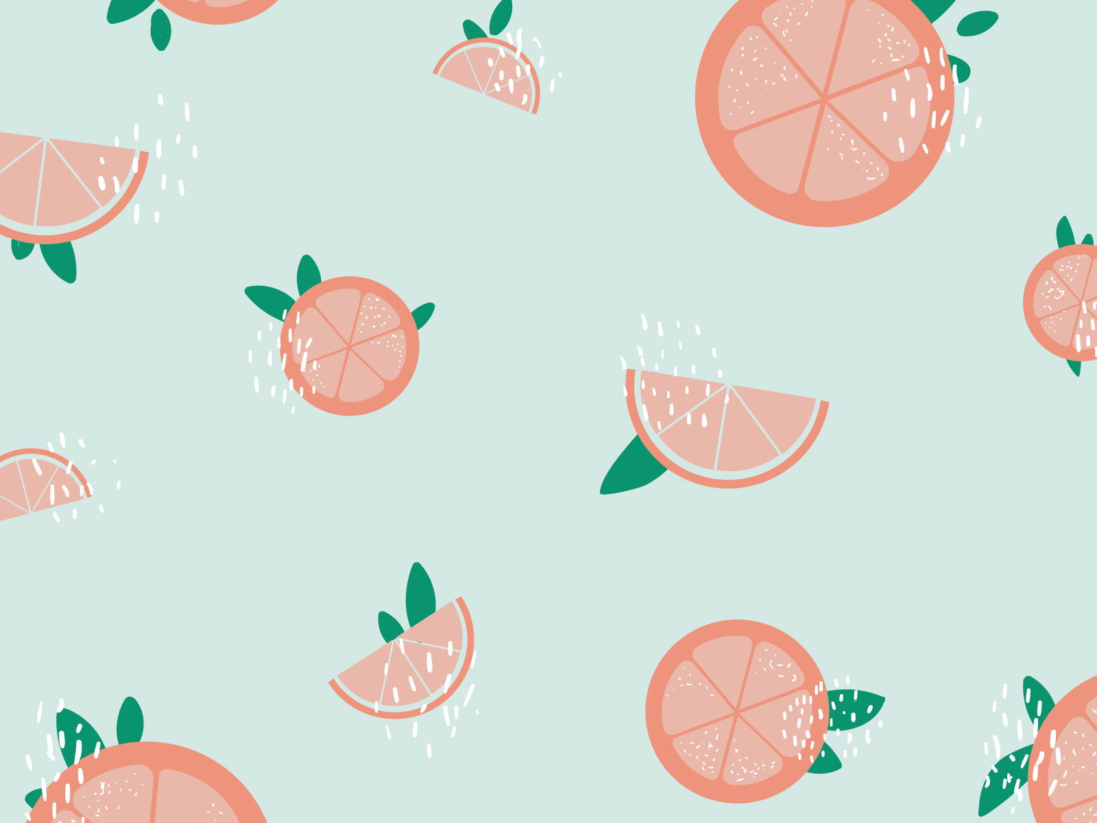 Grapefruit background by Alex Lynn on Dribbble