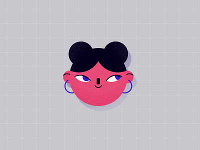 Miss Poppy adobe illustrator character character design colors face girl head illustration trendy vector