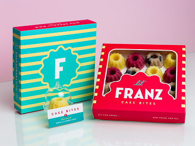 Lil' Franz Cake Bites branding cake identity packaging tasty
