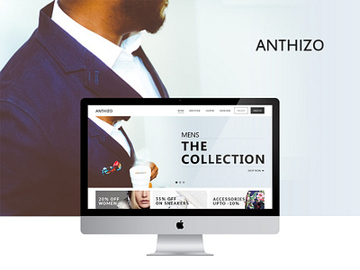 Anthizo design photoshop ui ux design website