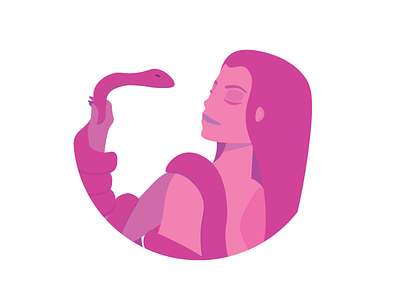 Modern Medusa design illustration illustrator logo medusa serpent snake snakes vector woman