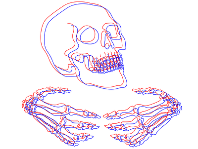 3D Skull 3d adobe illustrator branding design illustration illustrator logo october original scary skull spooky vector woman