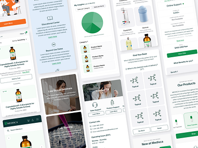 Medisca Mobile Screens design mobile ui uidesign ux uxdesign uxui uxuidesign