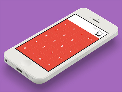 Dribbble Debut calculator app calculator design flat calculator iphone calculator