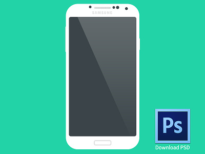 Freebie PSD: Samsung Galaxy S4 Flat Mockup flat flat phone freebie psd galaxy s4 mockup phone psd psddd samsung s4