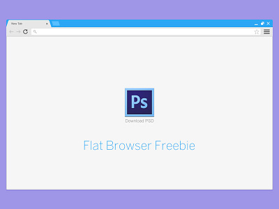 Freebie PSD: Flat Browser chrome psd flat browser flat browser freebie freebie browser mockup user interface