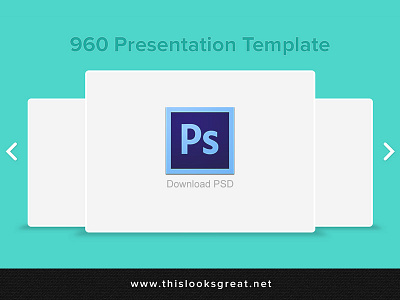 PSD Freebie: 960 Presentation Template
