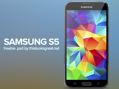 Samsung Galaxy S5 PSD Freebie