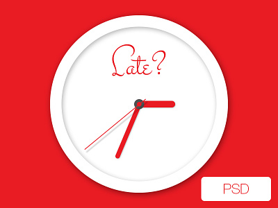 Freebie PSD: Clock