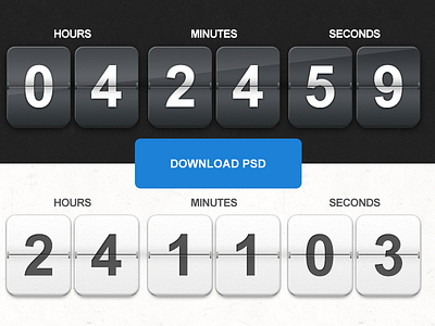 Freebie PSD: Countdown timer clock countdown flip clock freebie psd time timer