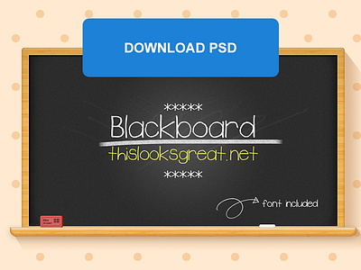 Freebie PSD: Blackboard