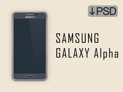 Dribbble Galaxy Alpha alpha freebie galaxy mockup psd samsung