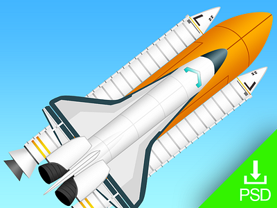 Freebie PSD: Shuttle freebie photoshop psd shuttle vector