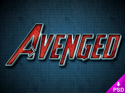 Avenged Text Style blue comic book download free free for commercial use freebie heroic photoshop psd red style text