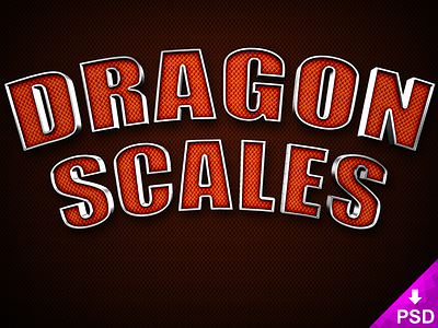 Dragon Scales Text Style download for free dragon freebie hot photoshop psd red resource scales style text