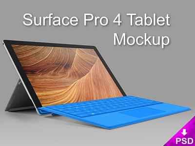 Surface 4 Pro Tablet Mockup commercial download free freebie mockup new personal resource surface tablet