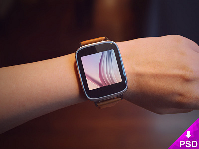 Asus Zenwatch Mockup arm asus download free gadget mockup photography psd resource smartwatch zenwatch