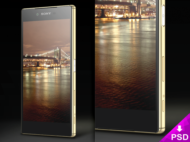 Sony Xperia Z5 Mockup xperia z5 sony realistic psd mockup freebie free download design