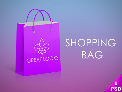 Great Looks Shopping Bag Mock-up bag design download free freebie new object photoshop resource shopping smart stock