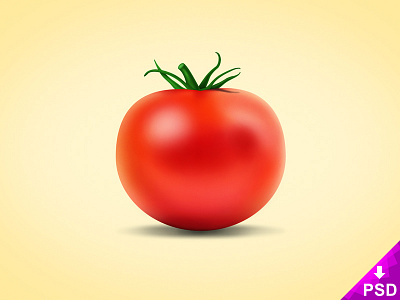 Realistic Tomato Design download free fresh mockup new photoshop psd red resource tomato vegetable