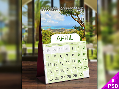 Calendar Mock-up calendar design desk free freebie mock up new photoshop psd text