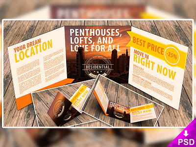 Trifold Flyer Mock-up design flyer free freebie mock up new photoshop psd trifold