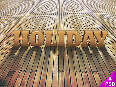 Holiday Text Style design free freebie holiday new photoshop psd style summer text