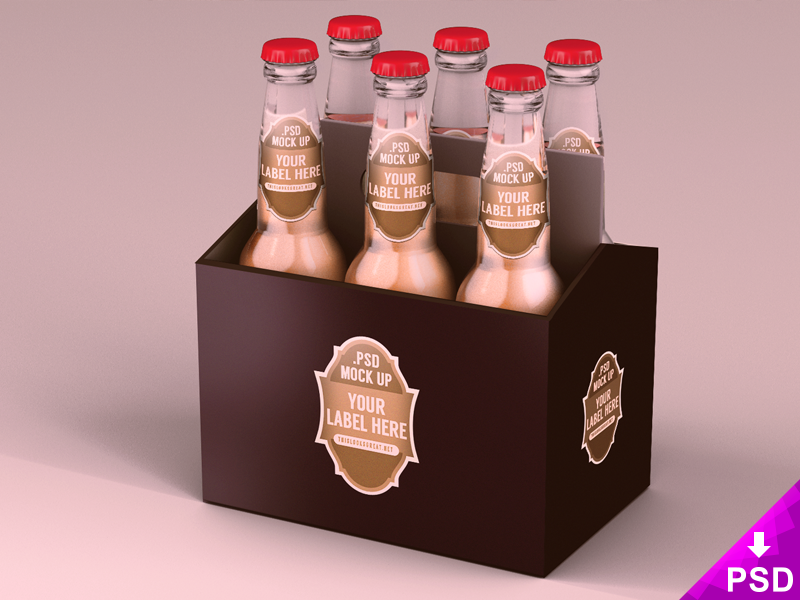 Download Six Pack Beer Packaging Mock Up by Barin Christian on Dribbble