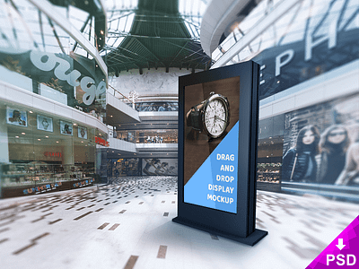 Mall Billboard Psd Mockup design free graphic image mall psd virtual