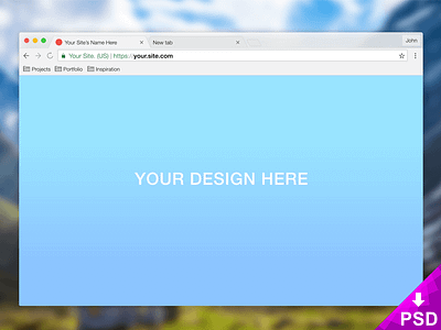 Mac Browser Mockup commercial design free graphic mac photoshop psd