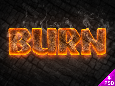 Burn Text Style Small Preview