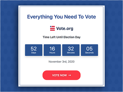 Everything You Need to Vote - A Personal Donation Site vote2020 2020 user experience web design graphic ui