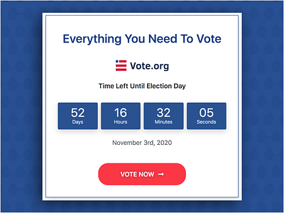 Everything You Need to Vote - A Personal Donation Site