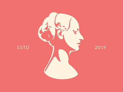 Bust of a lady Logo branding design icon illustration logo