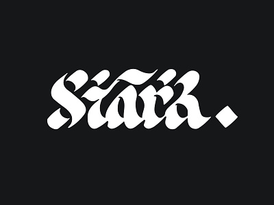 Stark wordmark branding design gameofthrones hand lettering icon illustration lettering logo stark type typography