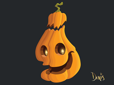 Pumpkin adobe character halloween illustration illustrator pumpkin vector