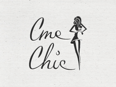 Logo for fashion blogger fashion illustrator lettering logo monochromatic shape silhouette sketch